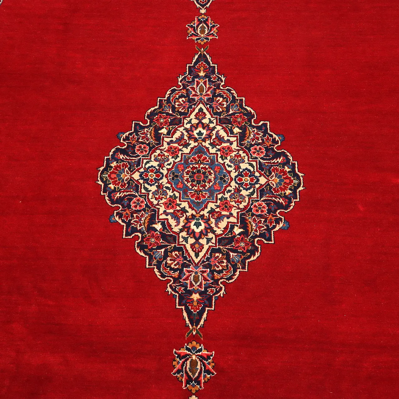 Keshan rug in cotton and wool, 20th century 4