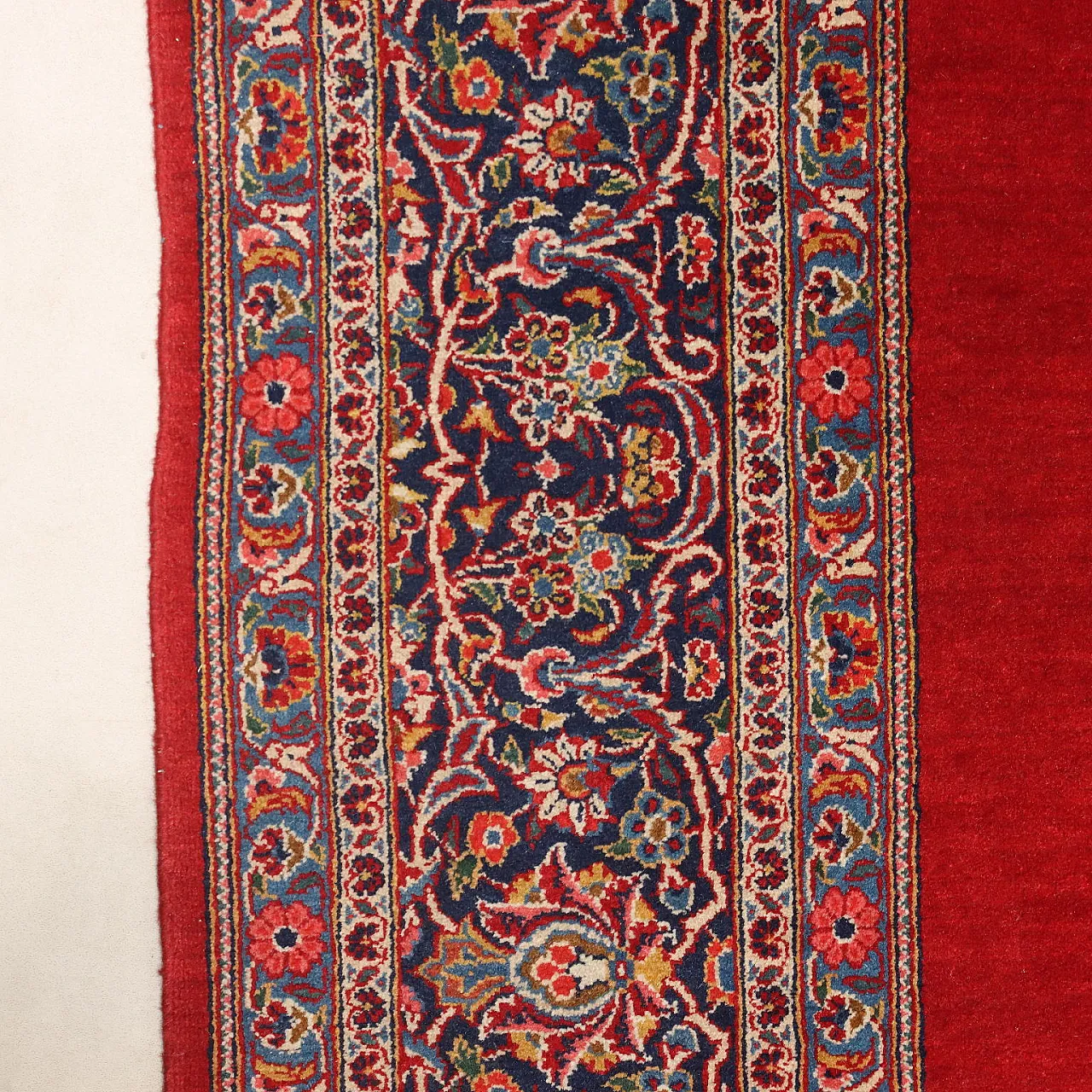 Keshan rug in cotton and wool, 20th century 6