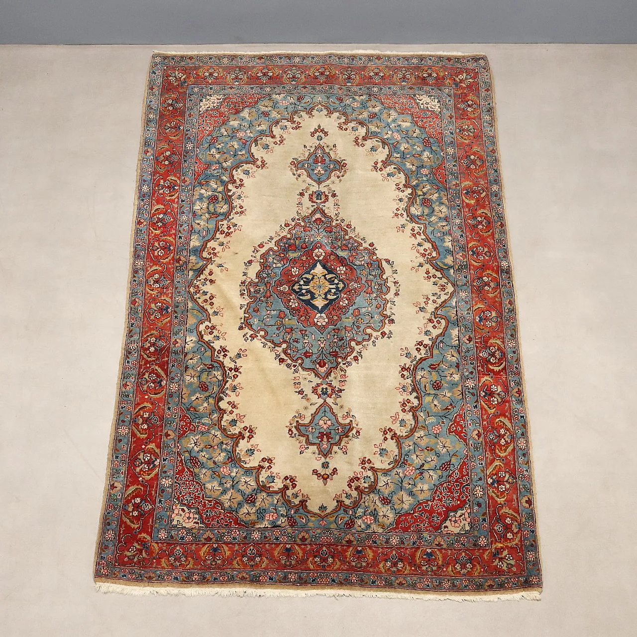 Kerman rug in cotton and wool, 20th century 3