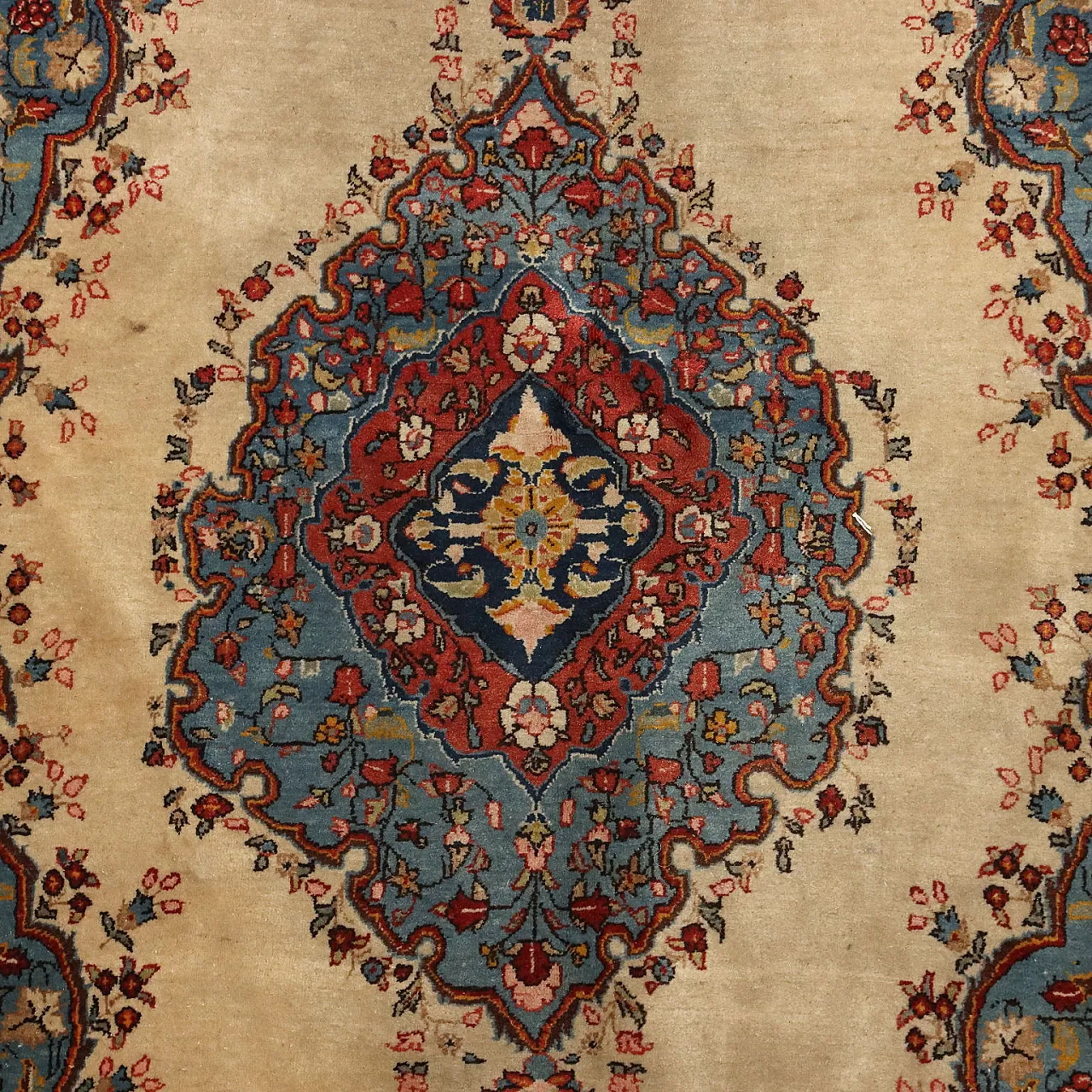 Kerman rug in cotton and wool, 20th century 4