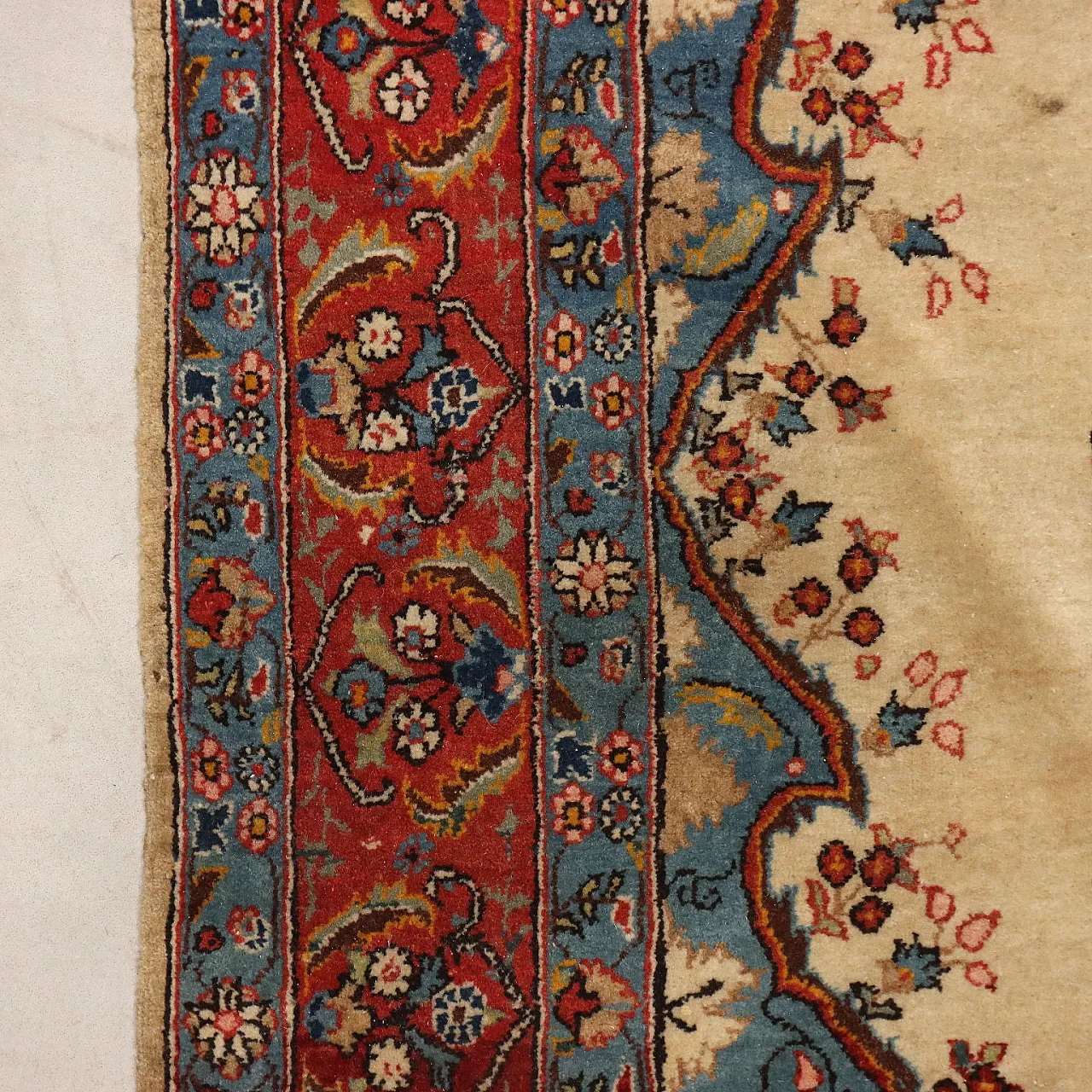 Kerman rug in cotton and wool, 20th century 7