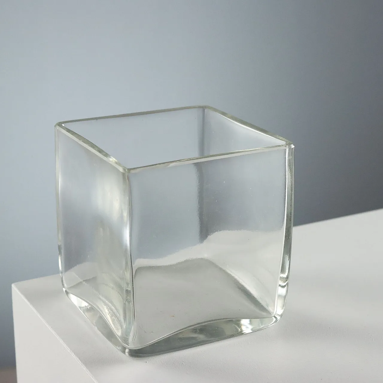 Sabattini Lino glass and metal box, 20th century 5