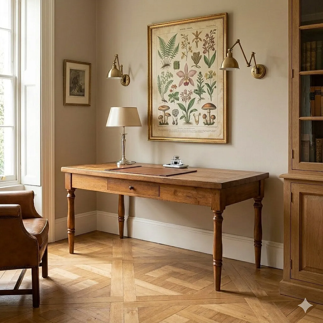 Oak table, 20th century 2