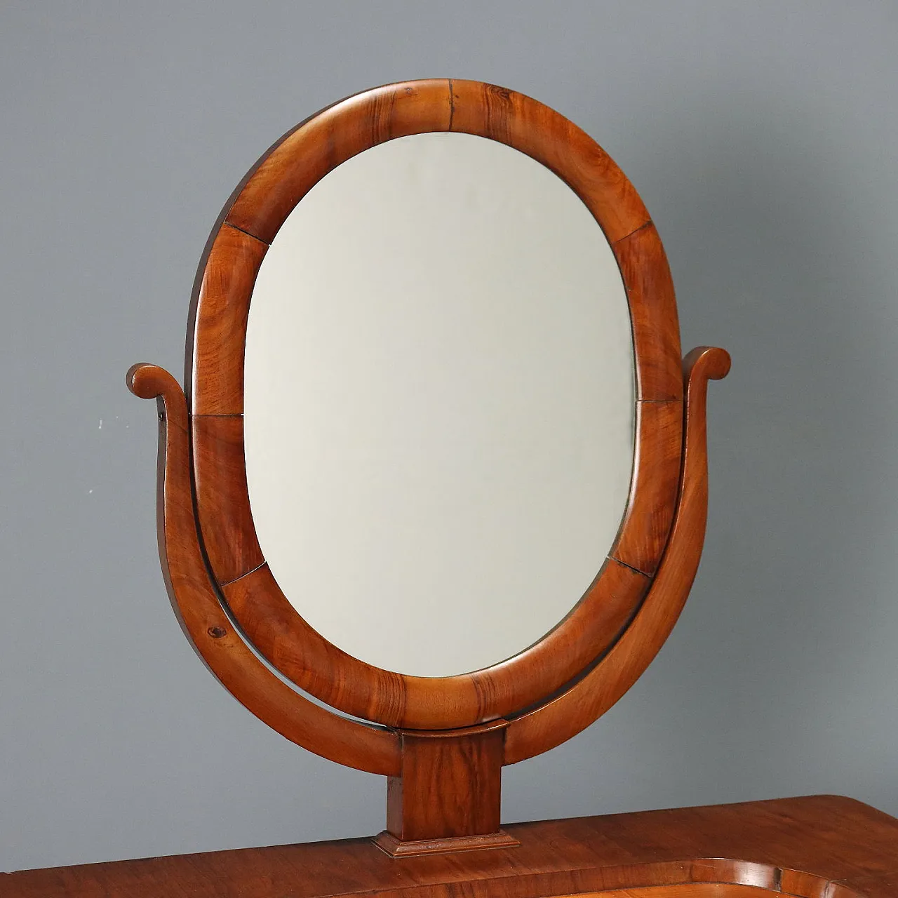 Louis Philippe toilet with walnut veneer, 19th century 4