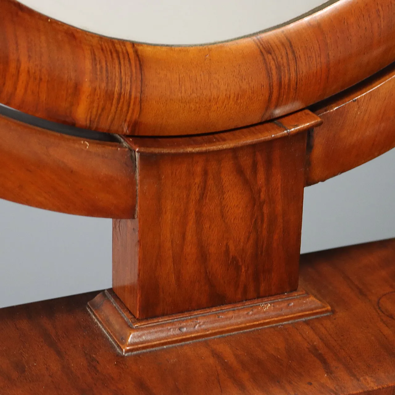 Louis Philippe toilet with walnut veneer, 19th century 6