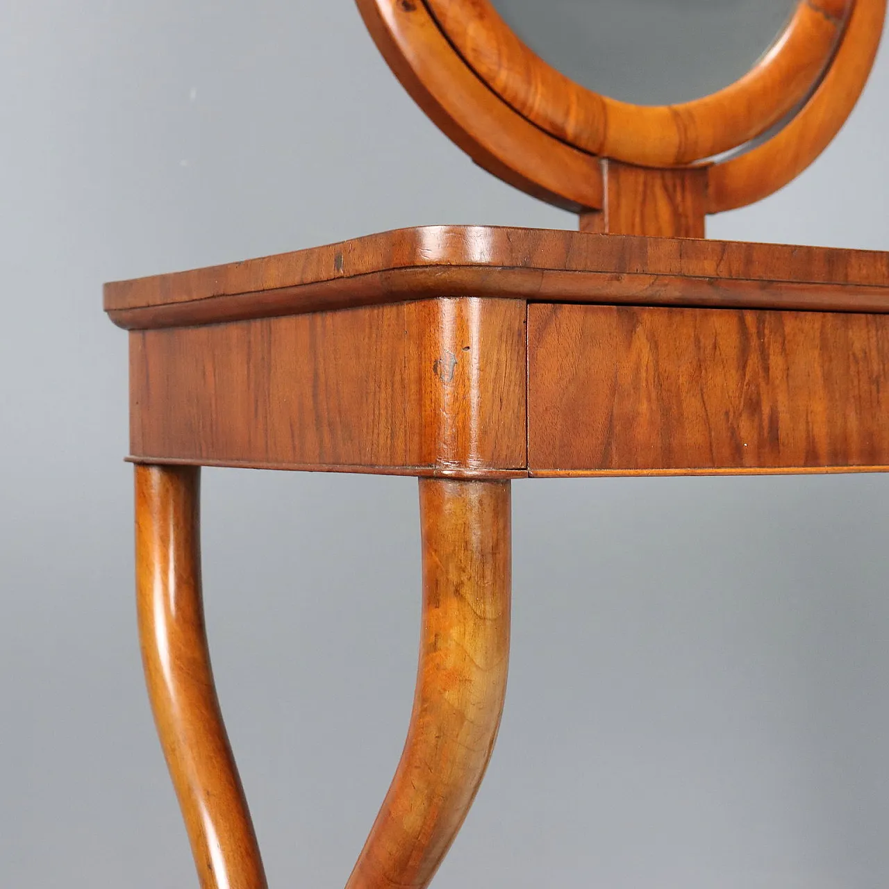Louis Philippe toilet with walnut veneer, 19th century 7