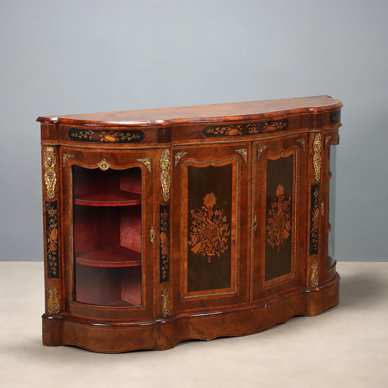 Inlaid English servant, 19th century 1