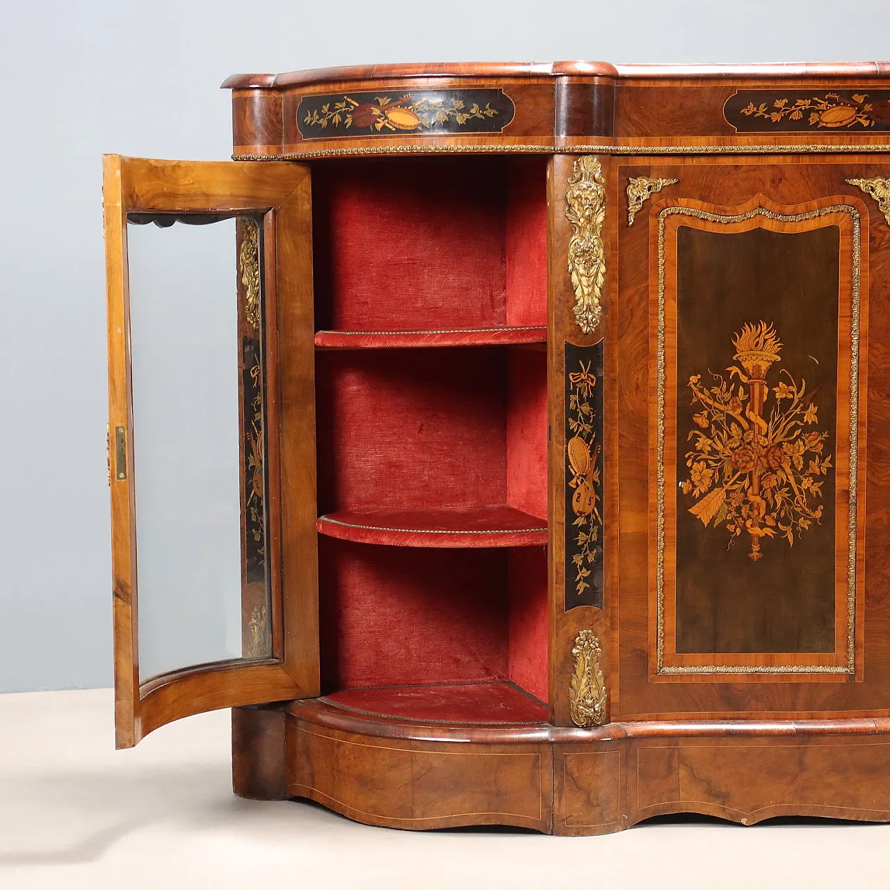 Inlaid English servant, 19th century 4