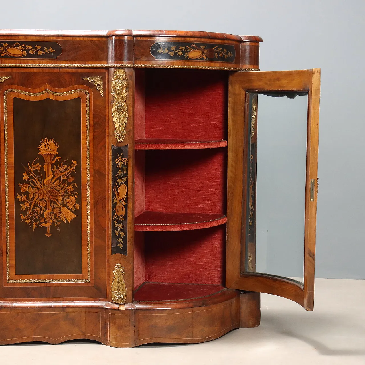 Inlaid English servant, 19th century 5