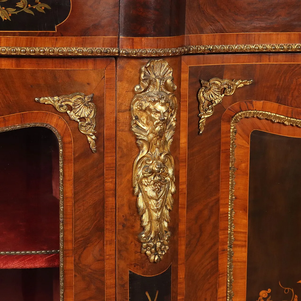 Inlaid English servant, 19th century 7