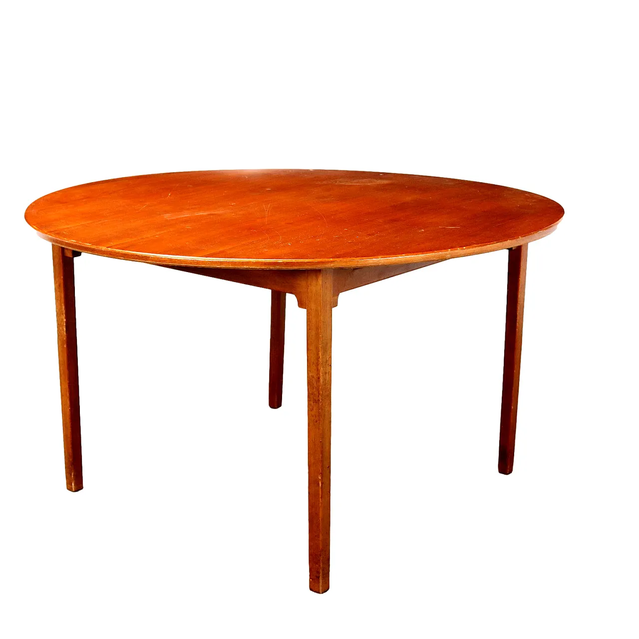 Tavolo da salotto impiallacciato in teak, anni '60 1