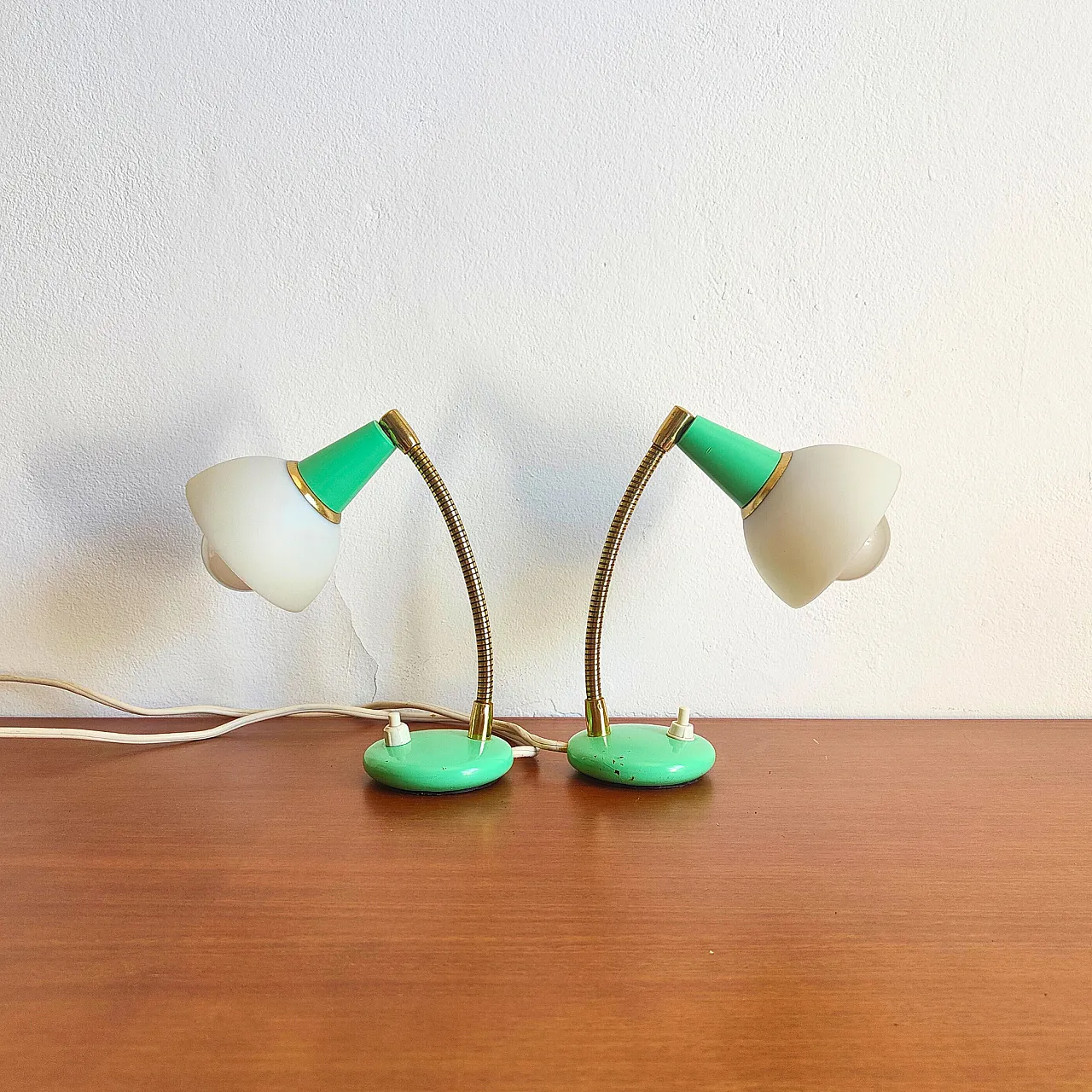Pair of Mid Century Modern table lamps, 1950s 1