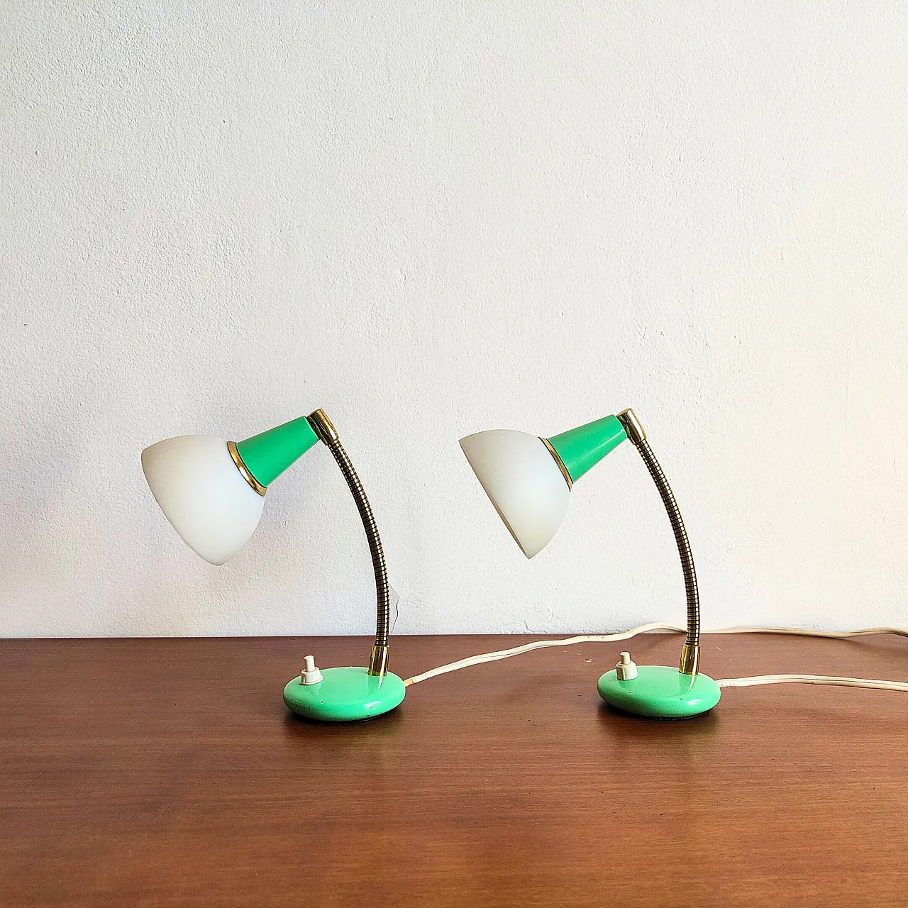 Pair of Mid Century Modern table lamps, 1950s 2