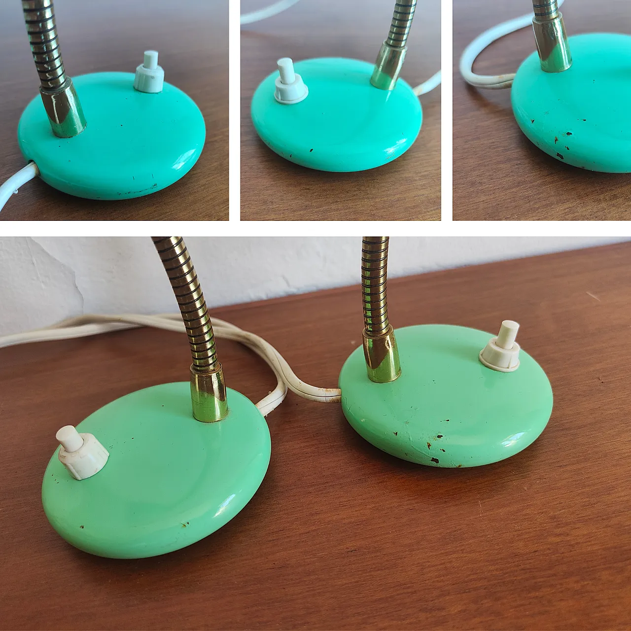 Pair of Mid Century Modern table lamps, 1950s 5