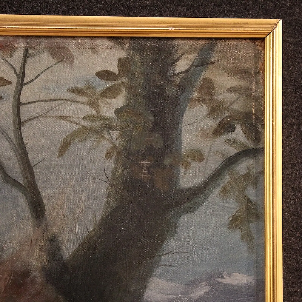 Winter, Italian oil painting, 19th century 11