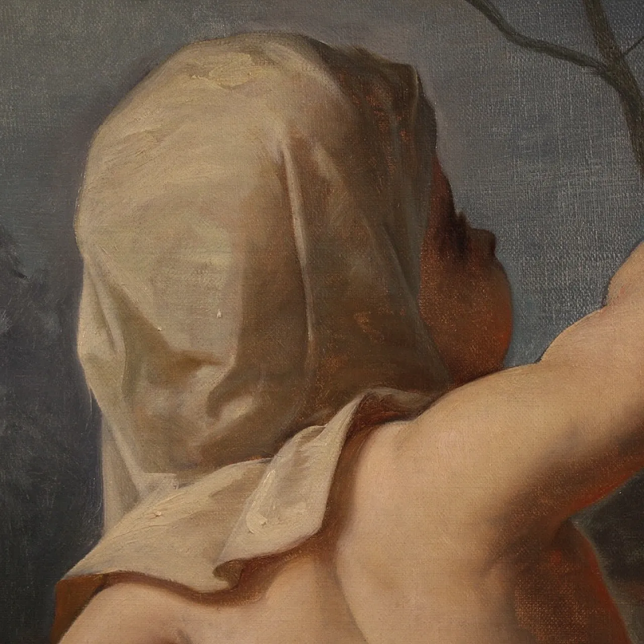 Winter, Italian oil painting, 19th century 12