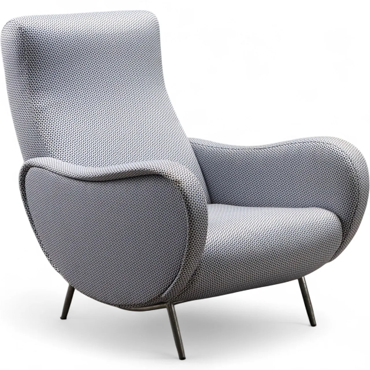 Armchair in metal and fabric, 1960s 10