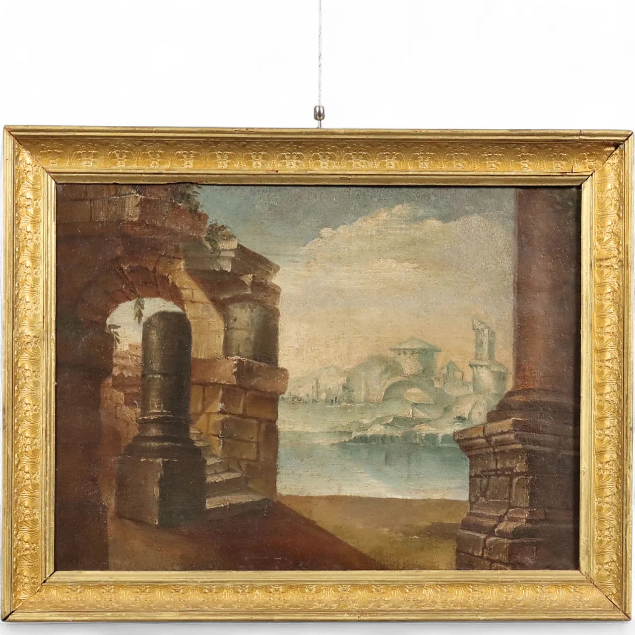 Architectural Capriccio, oil on canvas, late 19th century 10