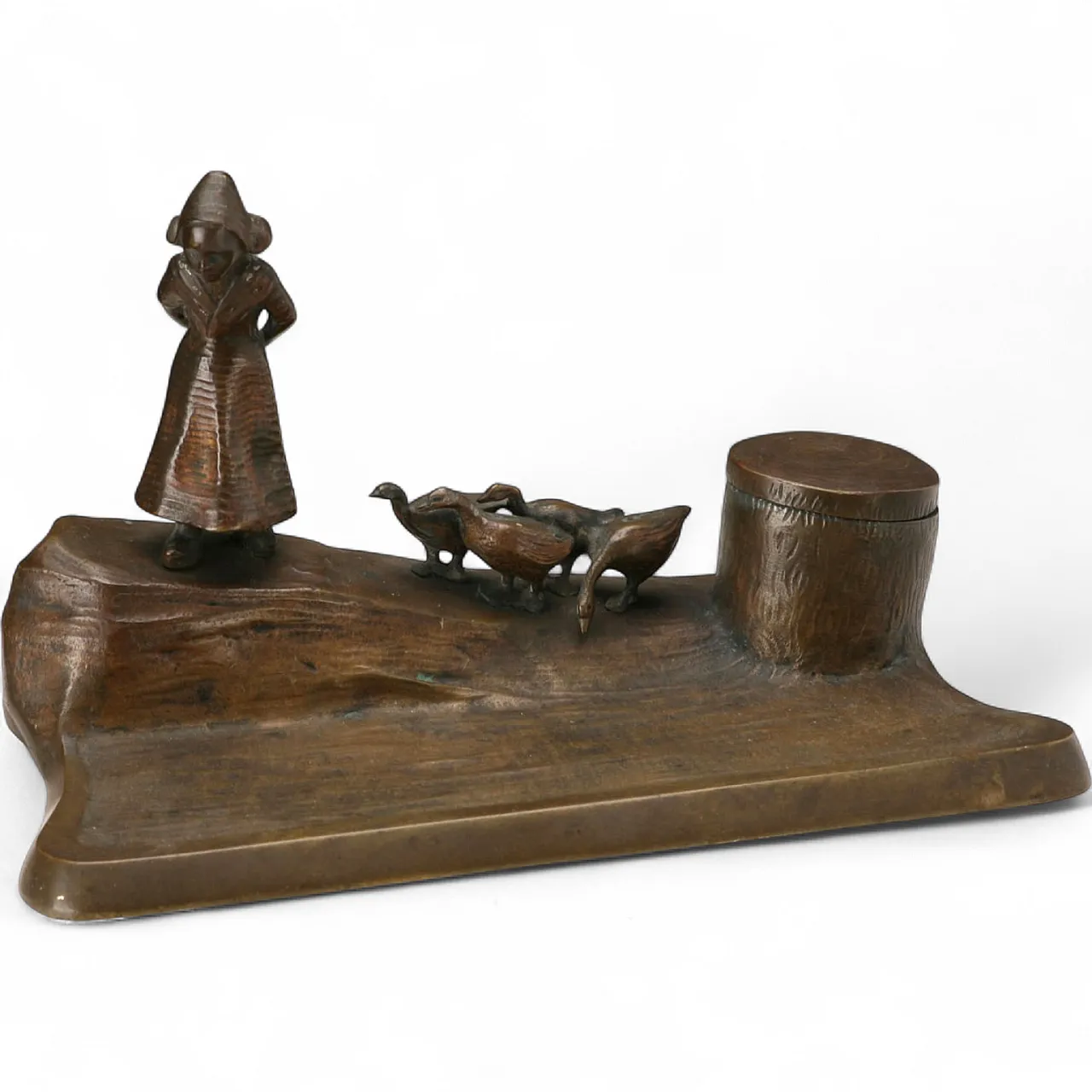 Bronze inkwell, 20th century 7