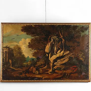 Composition with Game, oil on canvas, 18th century