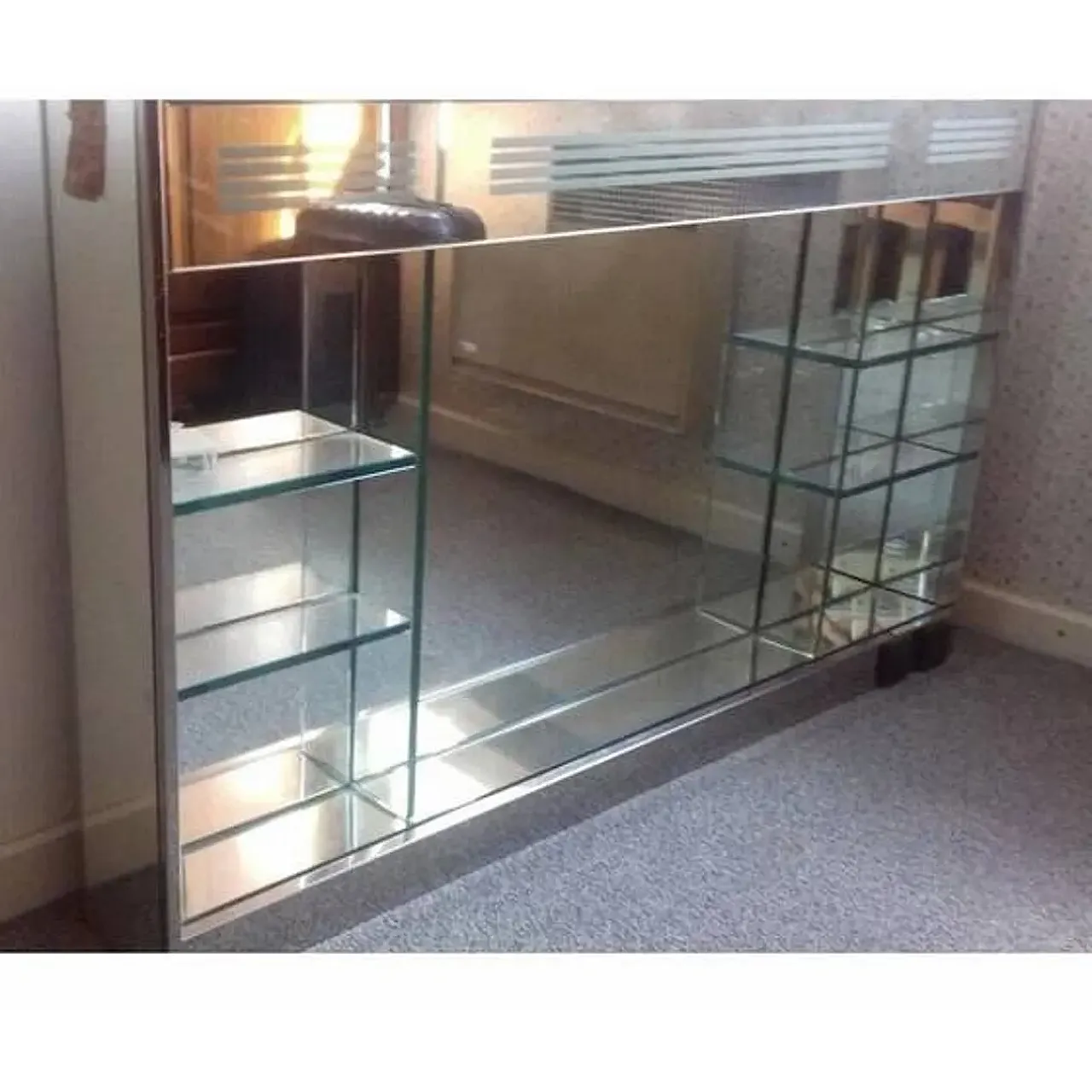 Mobiletto da bagno in vetro per Lupi Cristal Luxor, '900 4