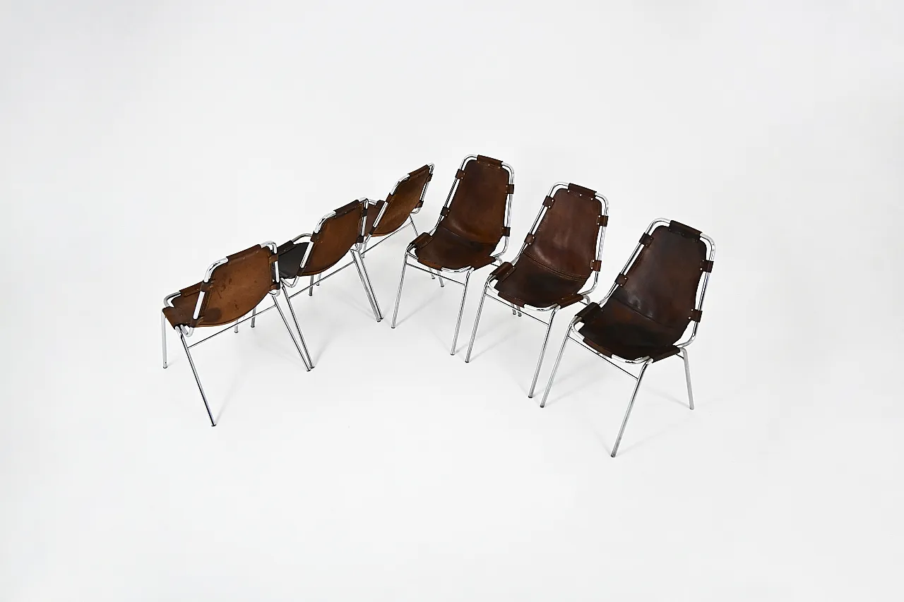 6 Les Arcs Chairs by Charlotte Perriand, 1960s 2