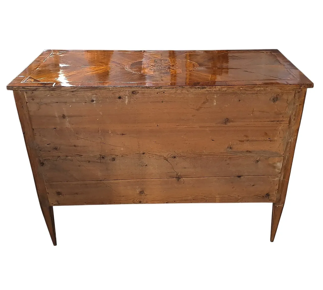 Three-drawer wooden dresser, 19th century 10