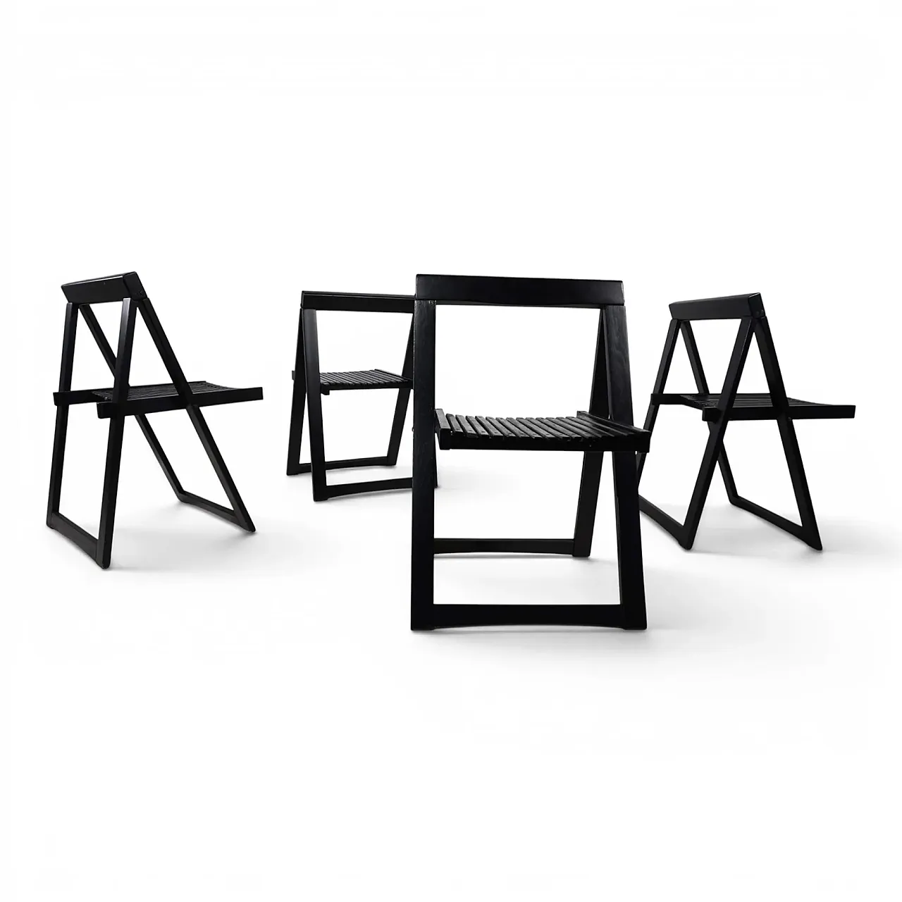 4 Aldo Jacobi Trieste folding chairs for Bazzani, 1960s 5