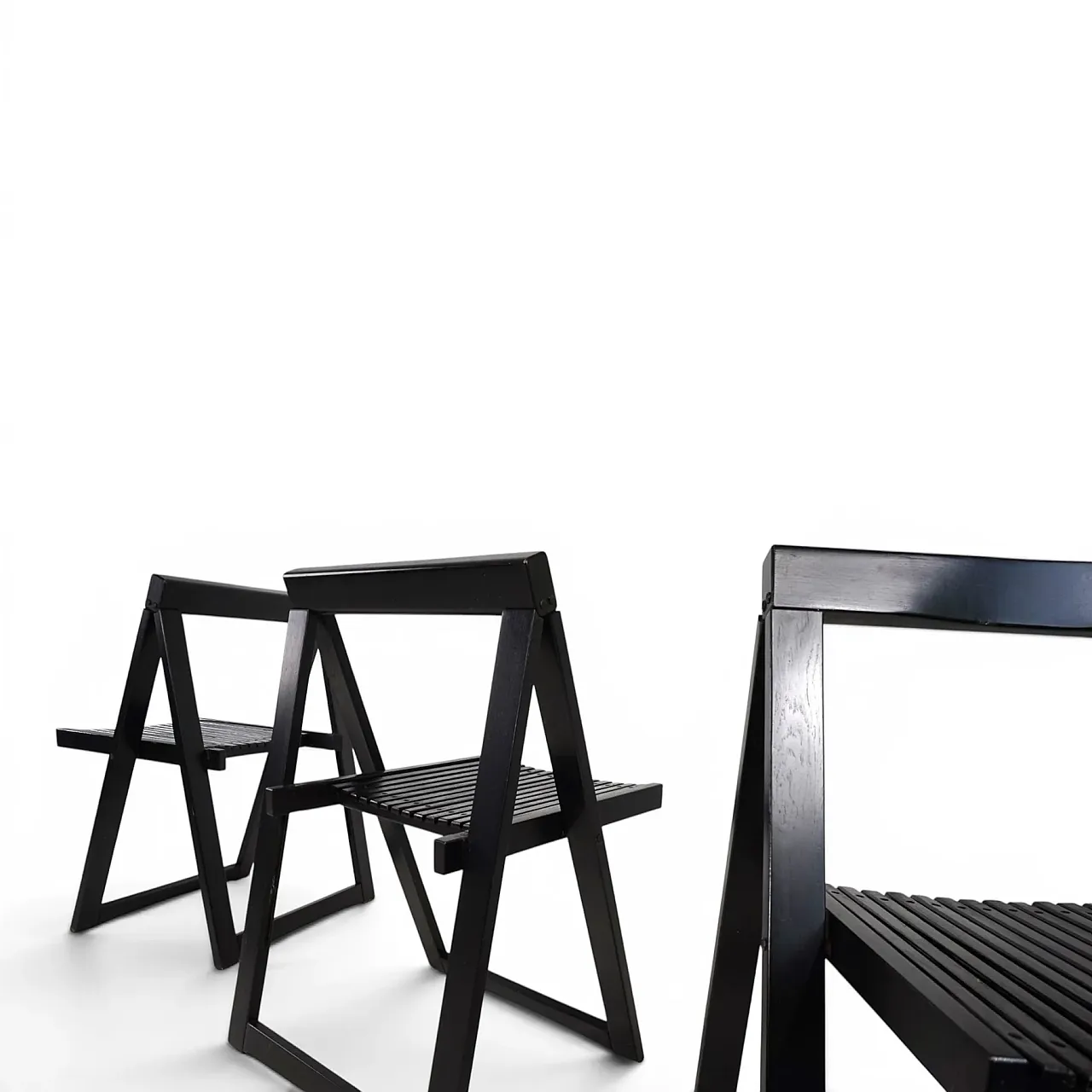 4 Aldo Jacobi Trieste folding chairs for Bazzani, 1960s 6