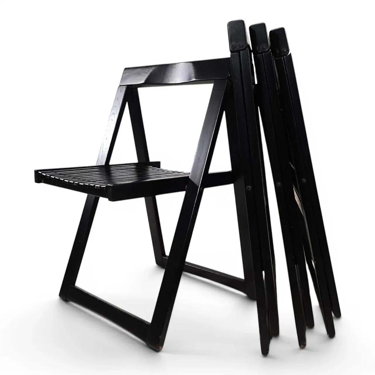 4 Aldo Jacobi Trieste folding chairs for Bazzani, 1960s 8