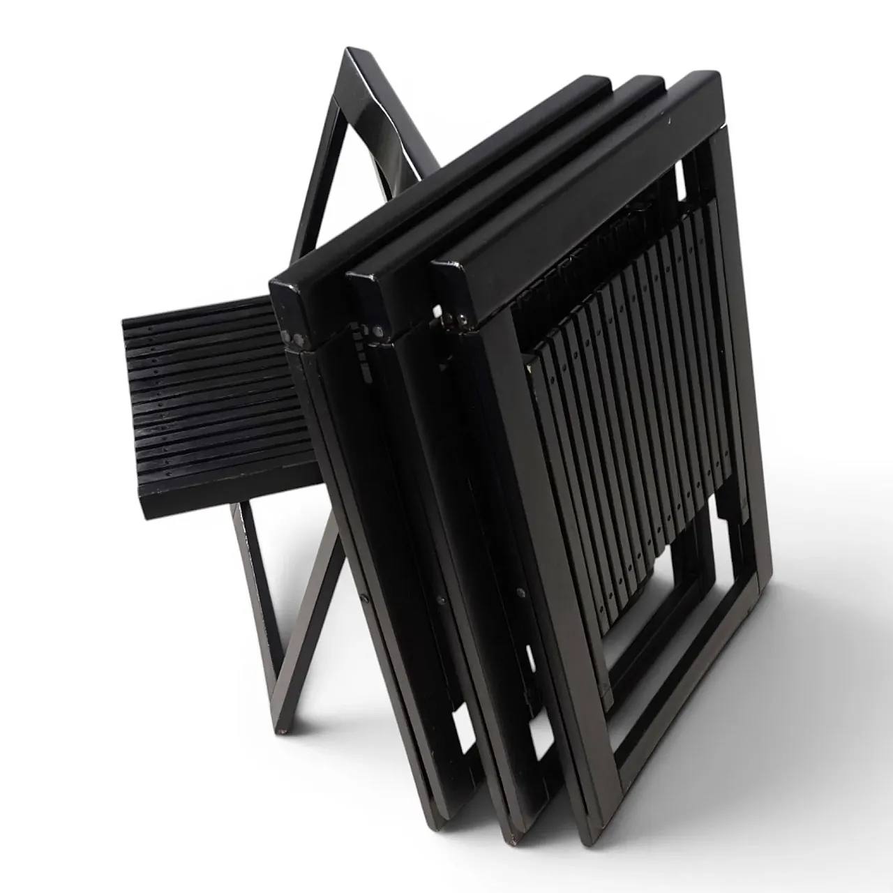 4 Aldo Jacobi Trieste folding chairs for Bazzani, 1960s 9