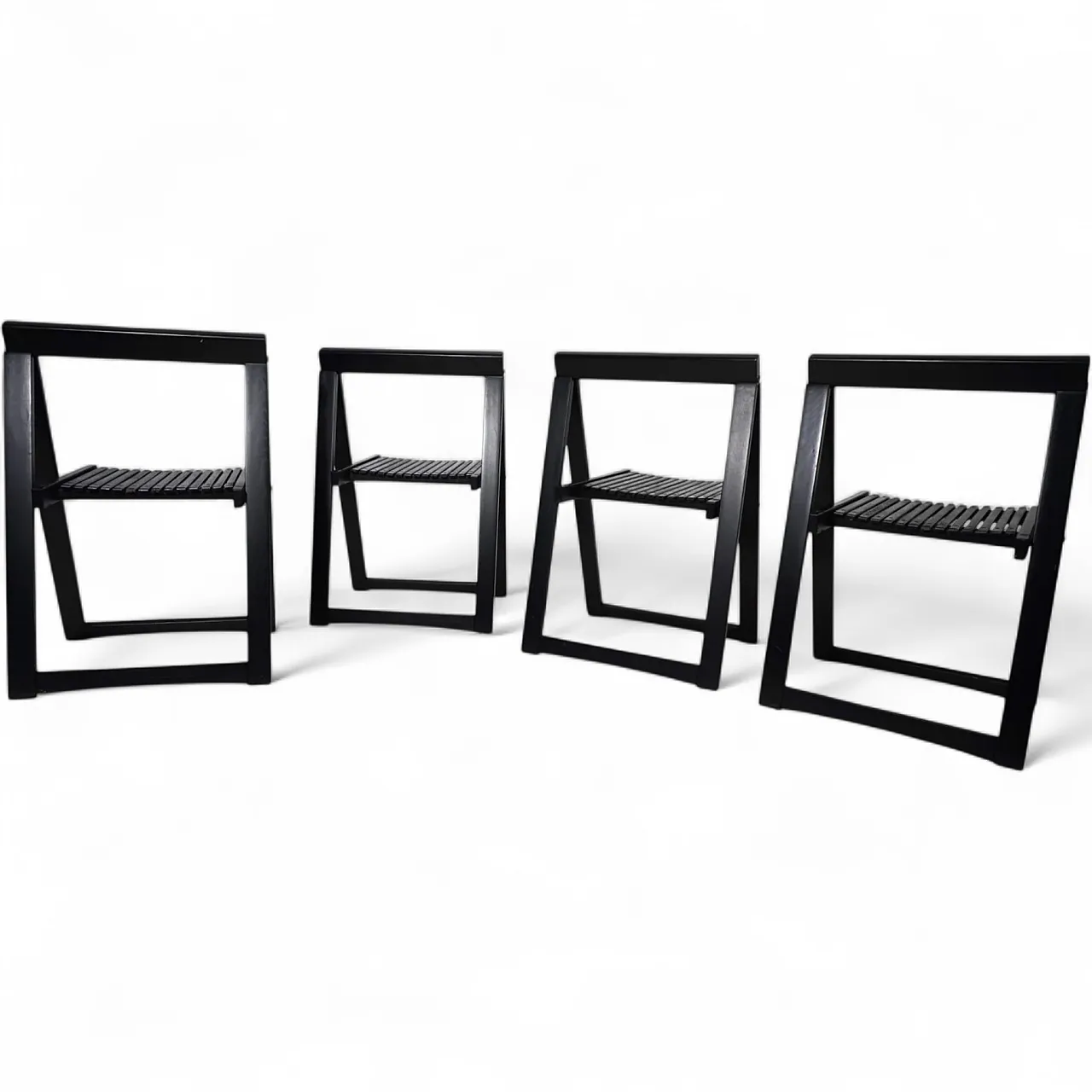 4 Aldo Jacobi Trieste folding chairs for Bazzani, 1960s 10
