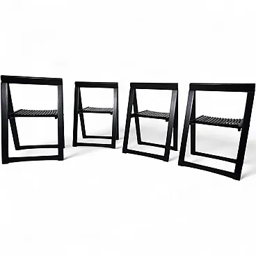 4 Aldo Jacobi Trieste folding chairs for Bazzani, 1960s