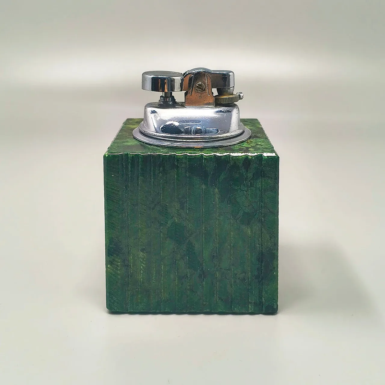 Alabaster green smoking set by Romano Bianchi, 1960s 3