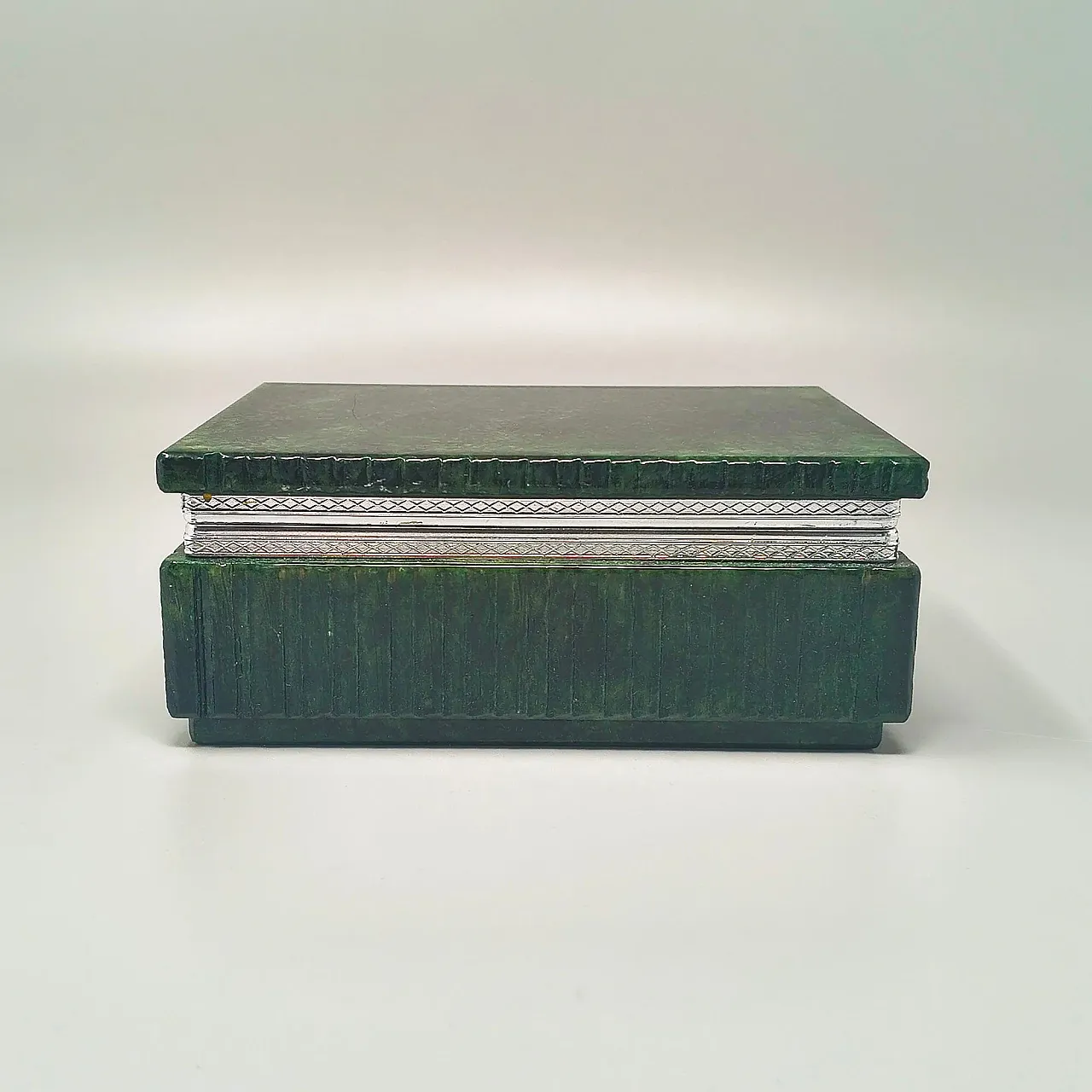 Alabaster green smoking set by Romano Bianchi, 1960s 5