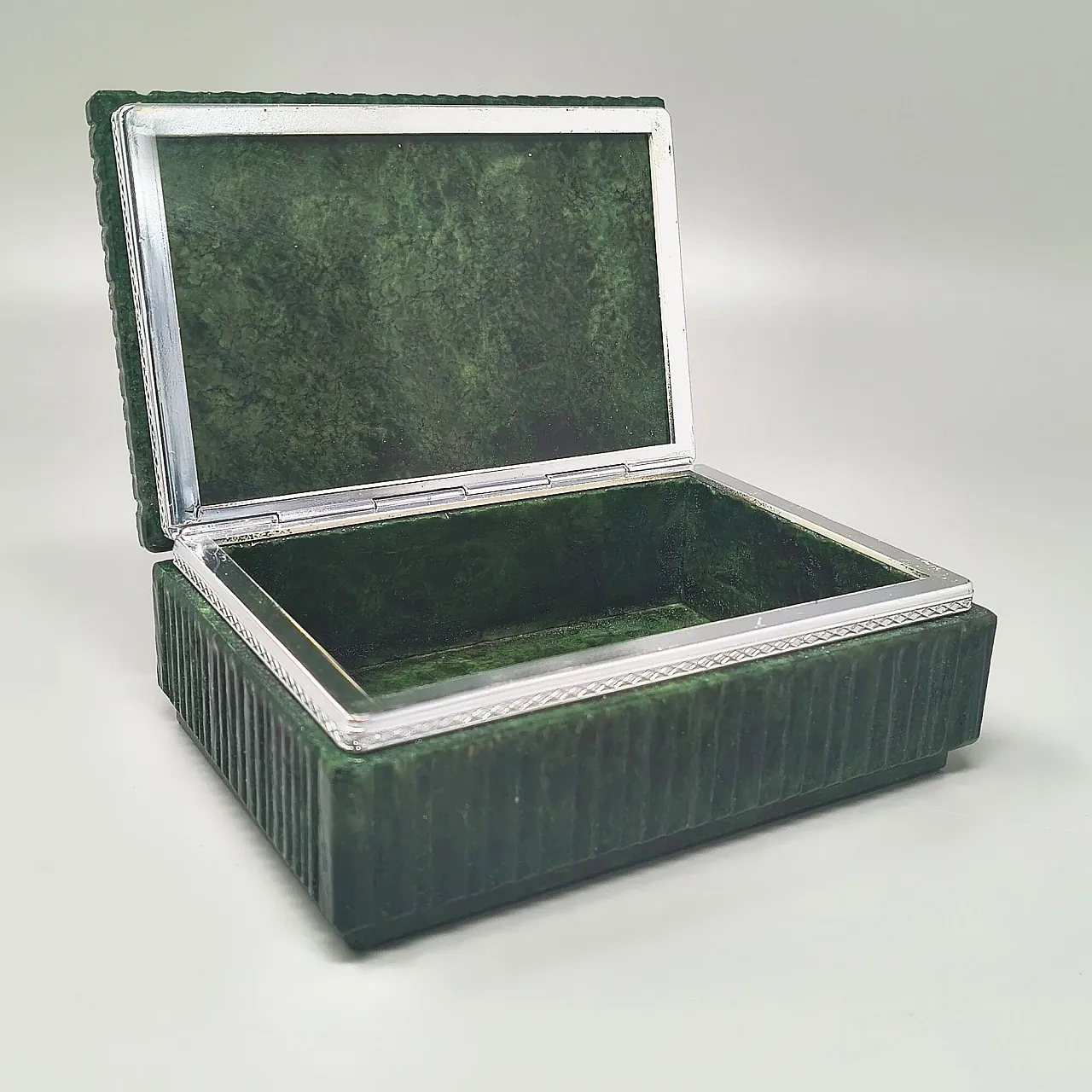 Alabaster green smoking set by Romano Bianchi, 1960s 8