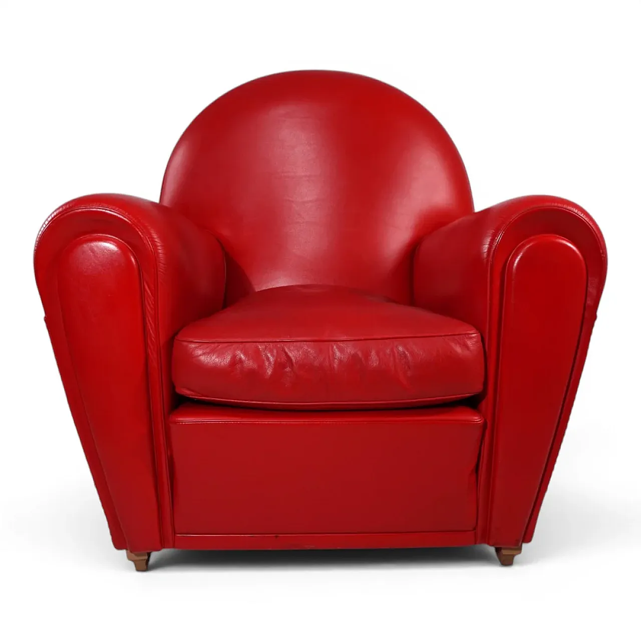 Poltrona Frau Vanity Fair leather armchair by Renzo Frau, 1990s 1