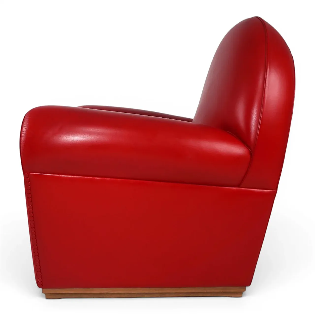 Poltrona Frau Vanity Fair leather armchair by Renzo Frau, 1990s 3