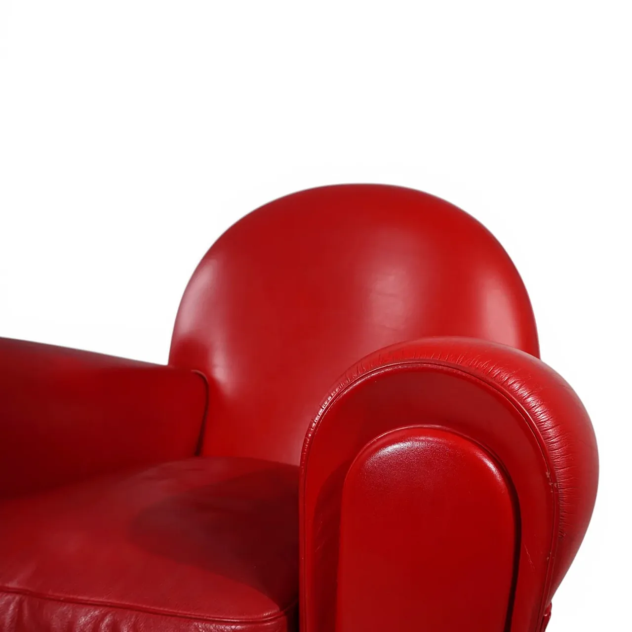 Poltrona Frau Vanity Fair leather armchair by Renzo Frau, 1990s 4