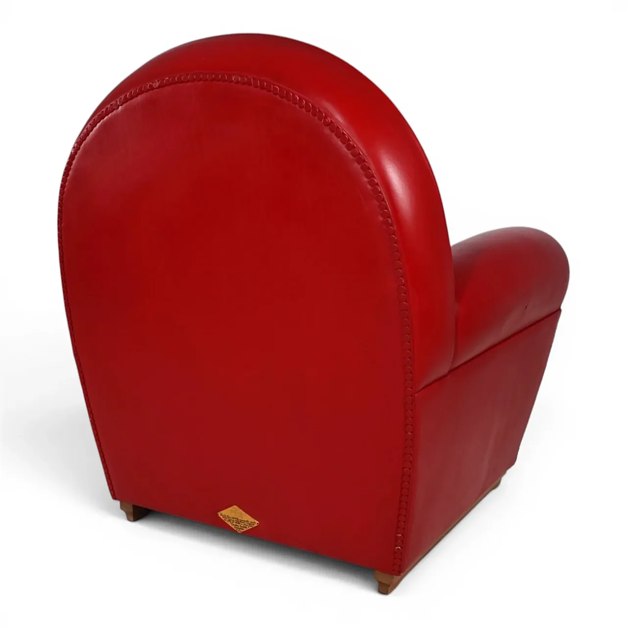 Poltrona Frau Vanity Fair leather armchair by Renzo Frau, 1990s 5