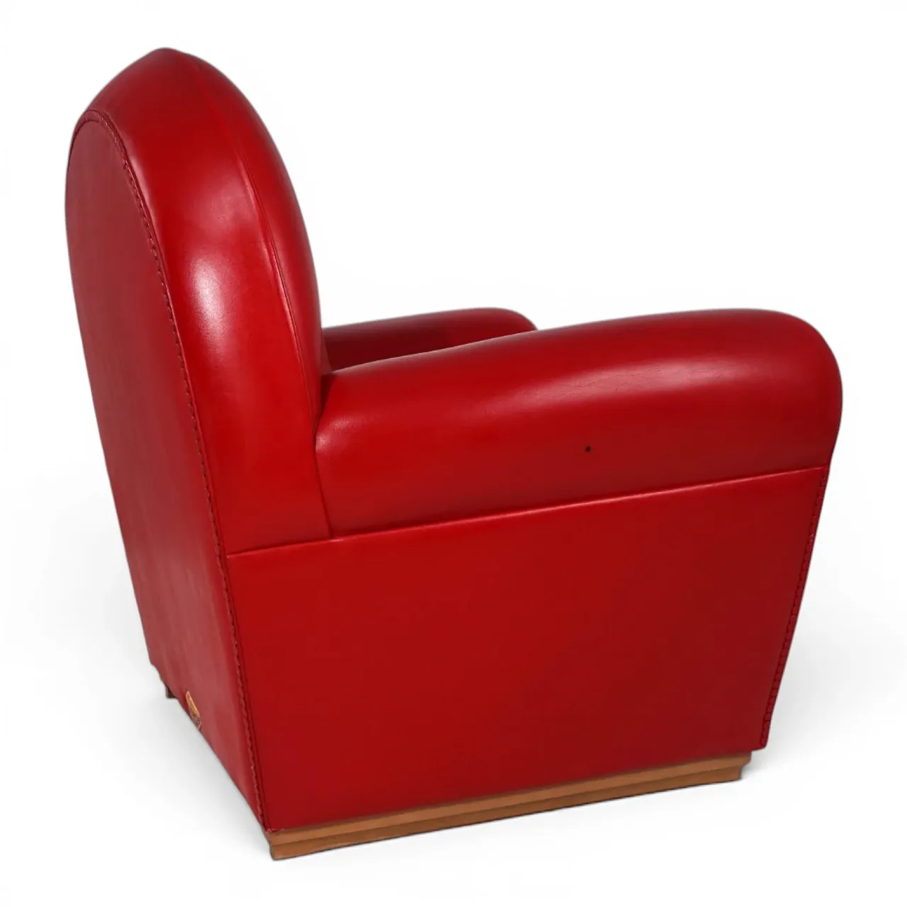 Poltrona Frau Vanity Fair leather armchair by Renzo Frau, 1990s 7