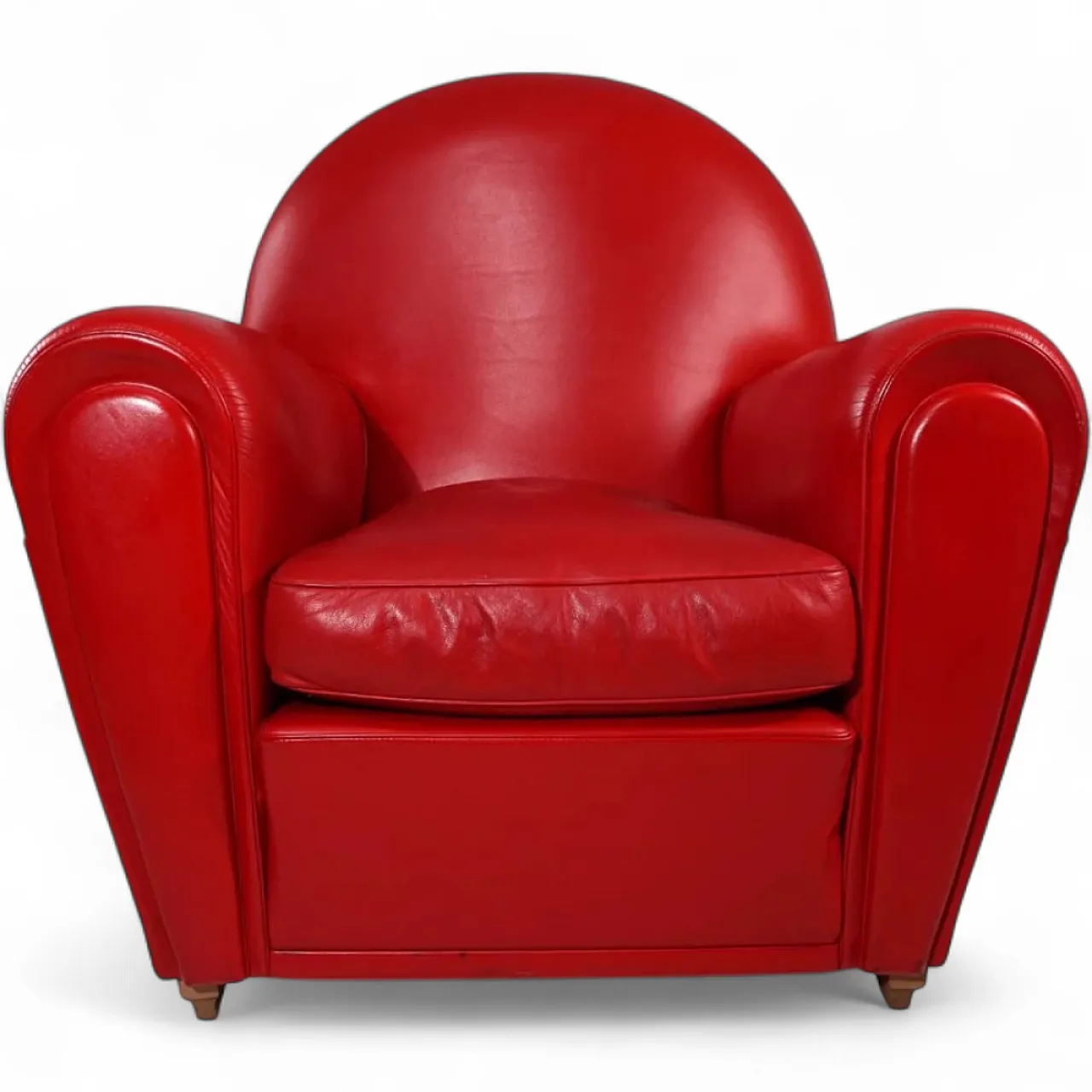Poltrona Frau Vanity Fair leather armchair by Renzo Frau, 1990s 14