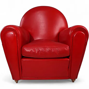 Poltrona Frau Vanity Fair leather armchair by Renzo Frau, 1990s