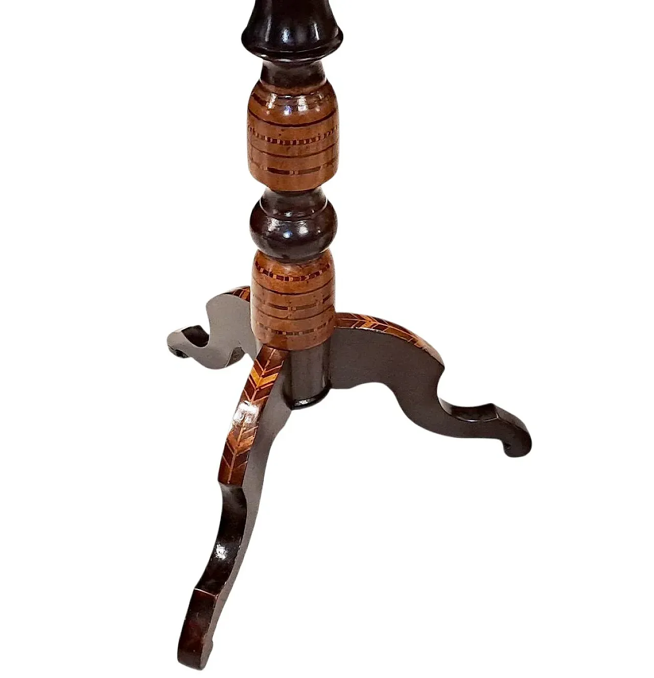 Square wooden coffee table with Rolo inlay, late 19th century 7