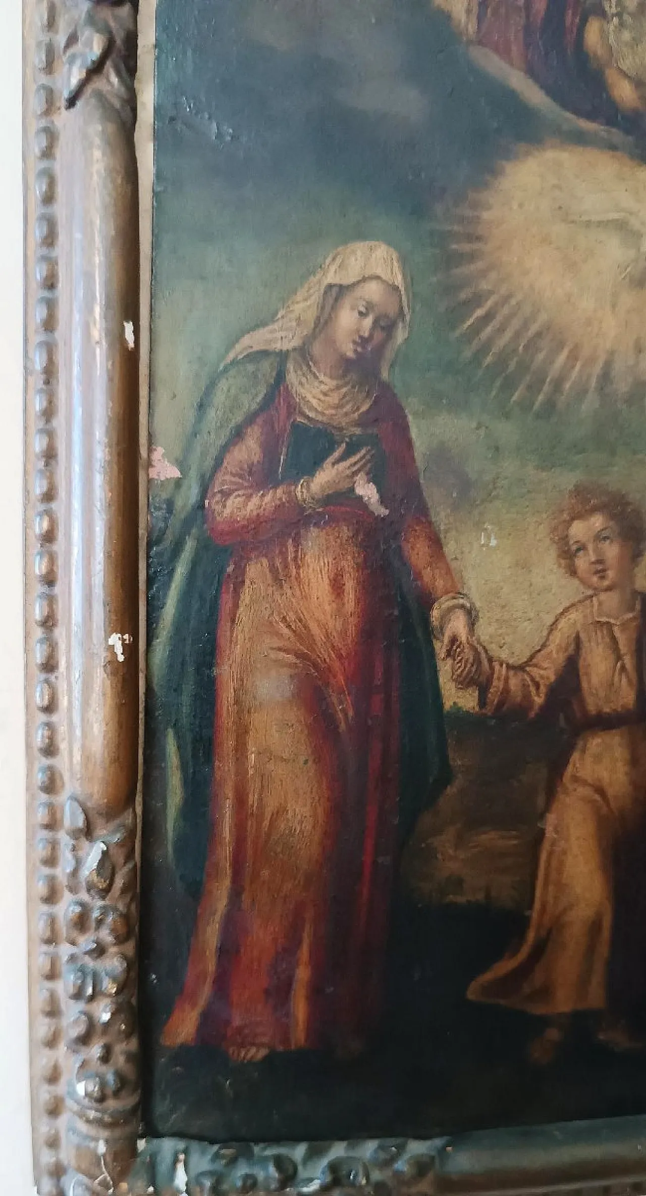 Sacra Famiglia, dipinto su rame, '700 4