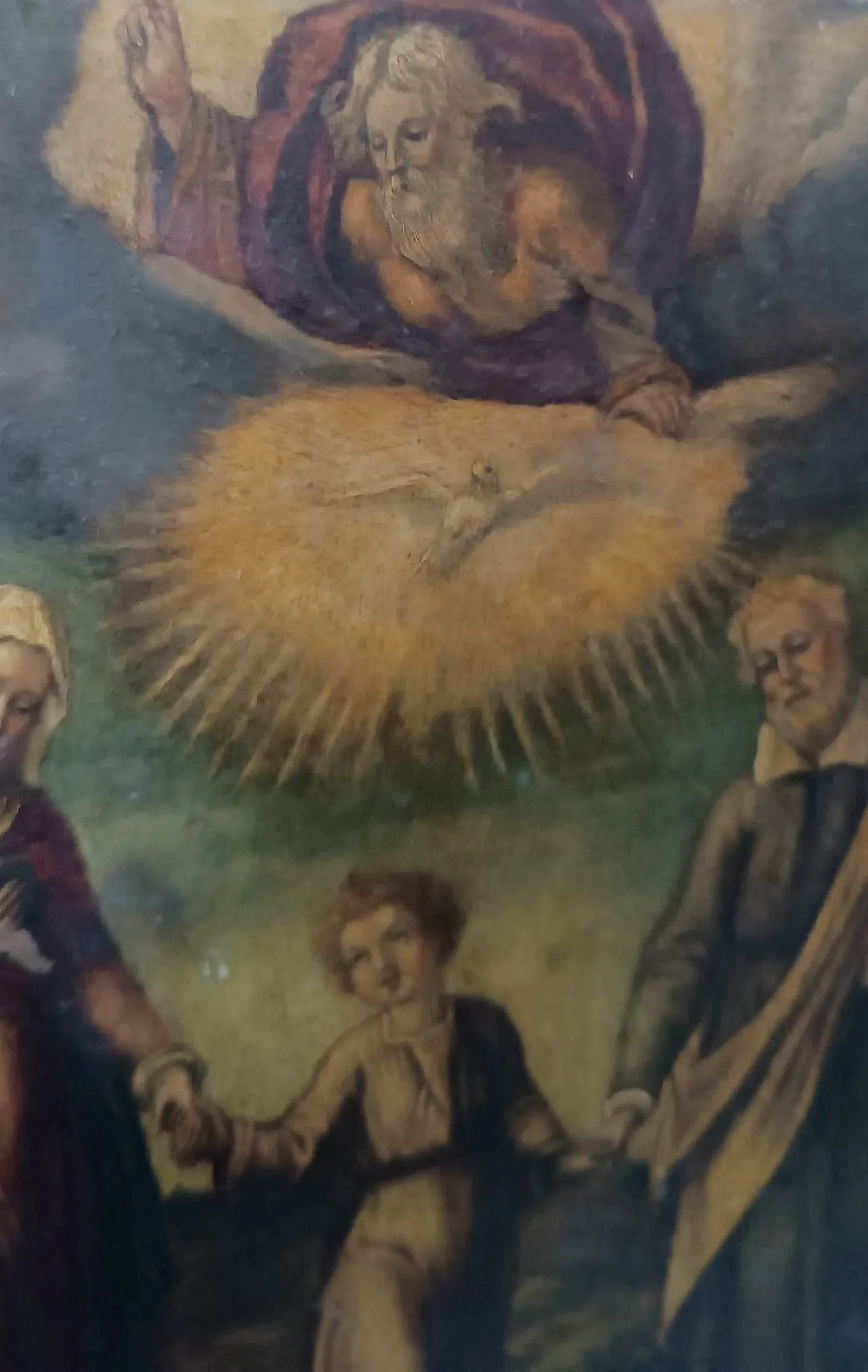 Sacra Famiglia, dipinto su rame, '700 5