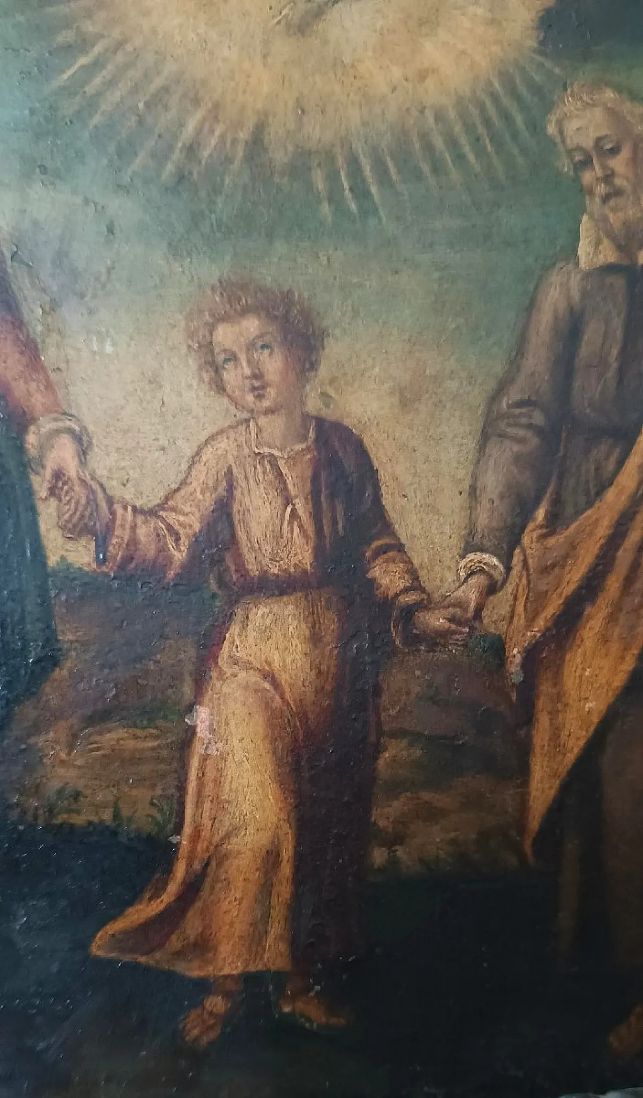 Sacra Famiglia, dipinto su rame, '700 6