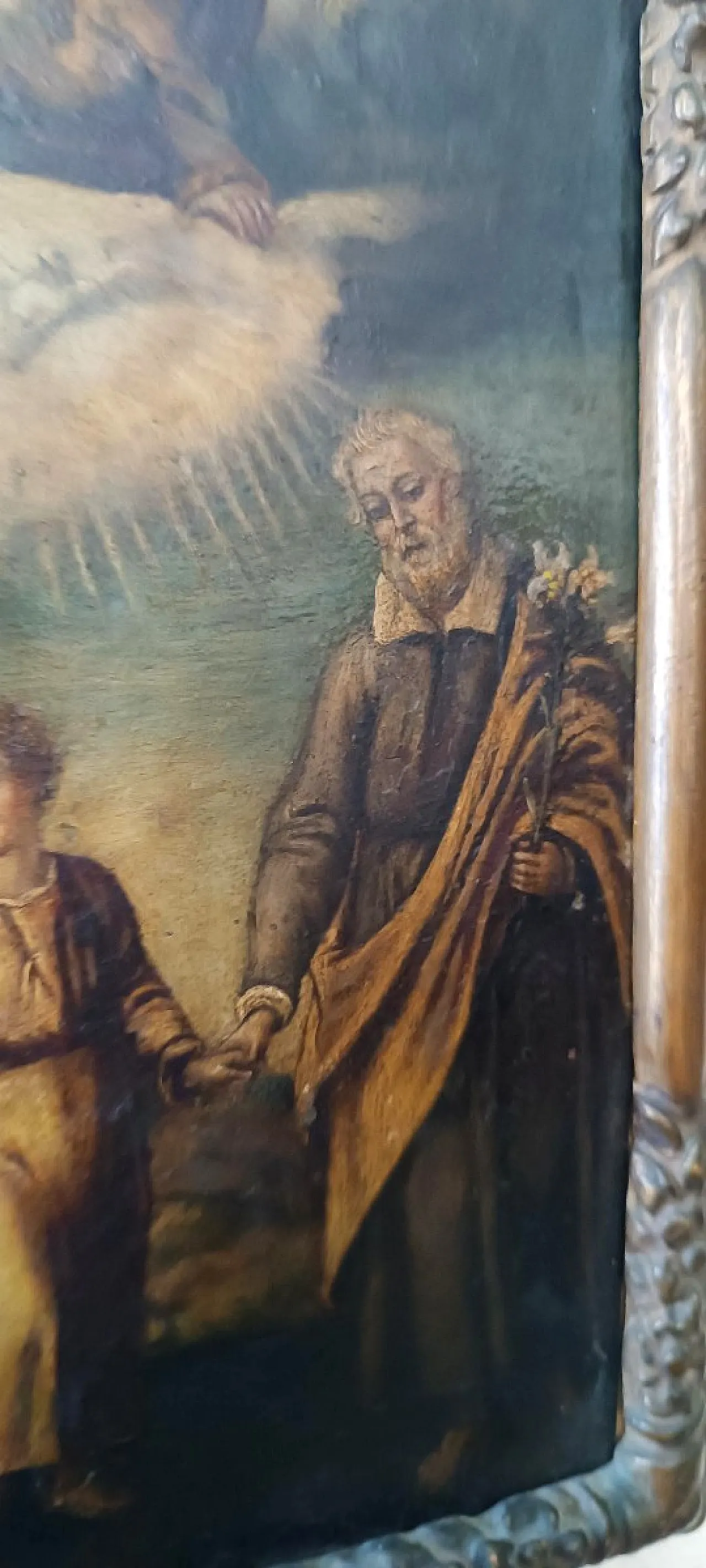 Sacra Famiglia, dipinto su rame, '700 7