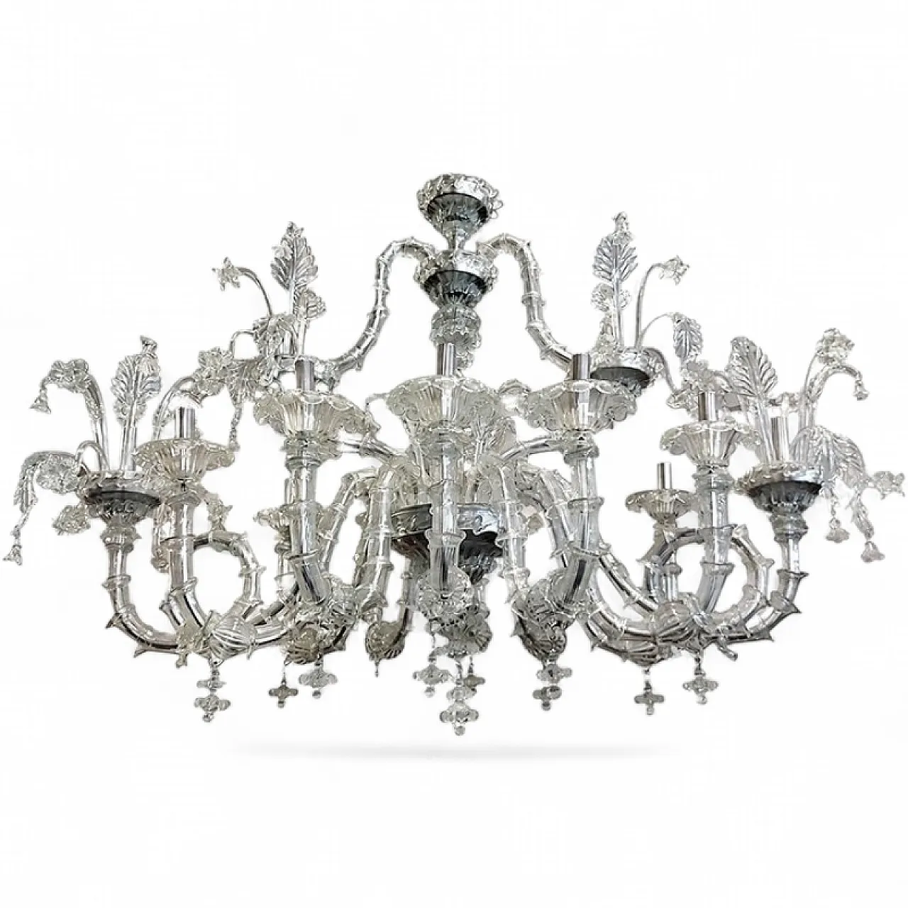 12-Light Rezzonico chandelier, 1980s 4