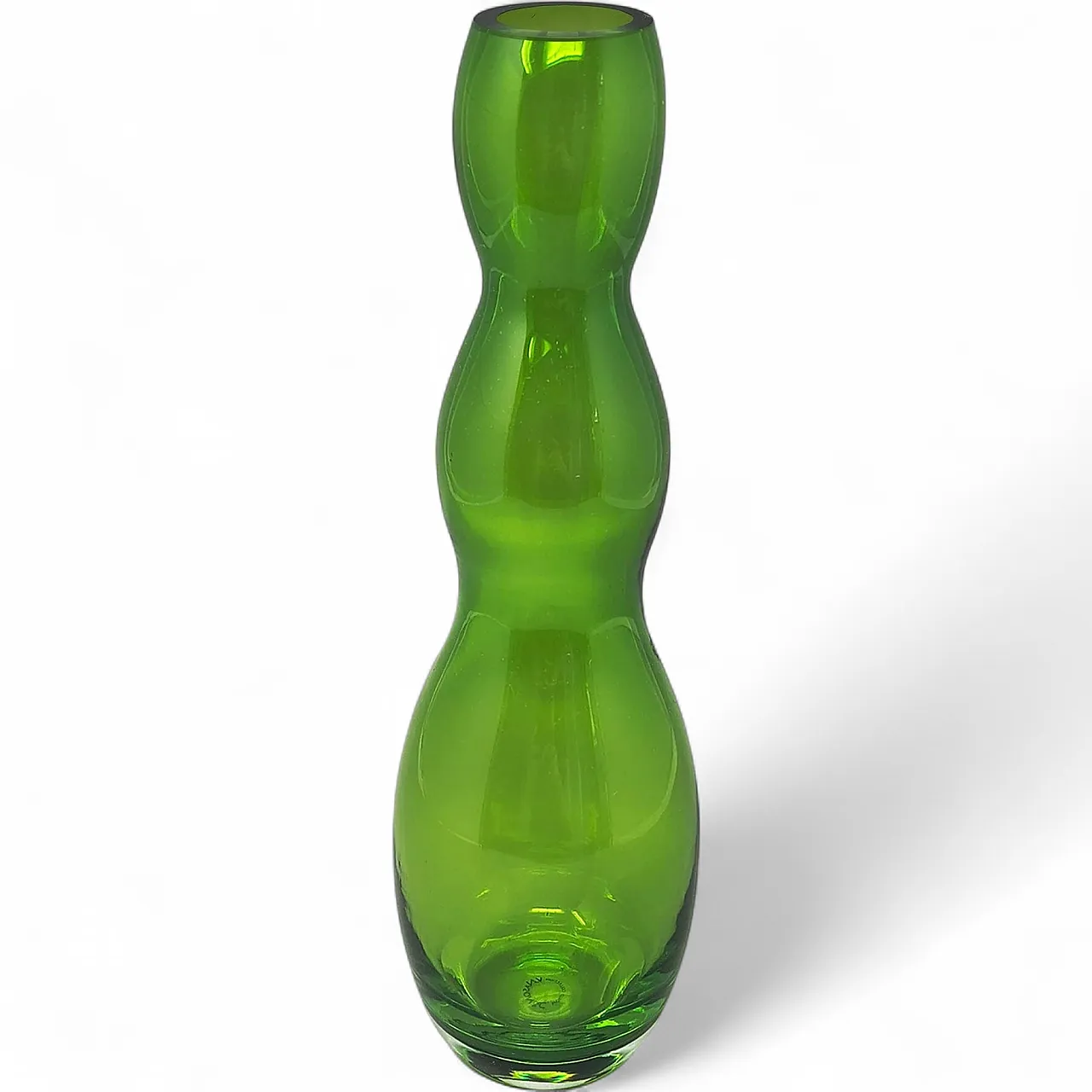 Mid-Century Modern V. Nason Murano green glass vase, 1970s 7